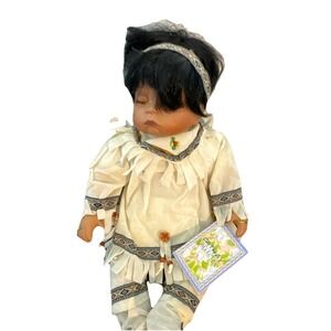 Cathy Collection Doll Native American "Daisy " Porcelain Doll Black Hair